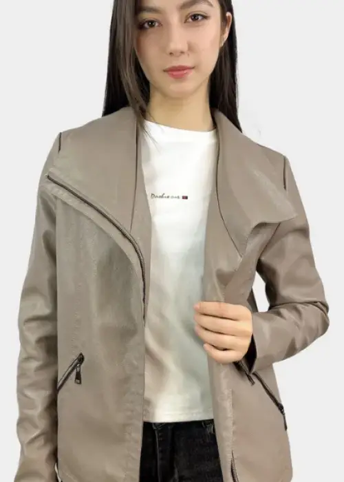 Куртка женская экокожа с поясом (р-р S -3XL)