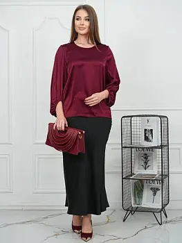 Блузка женская шёлковая р-р 48-54