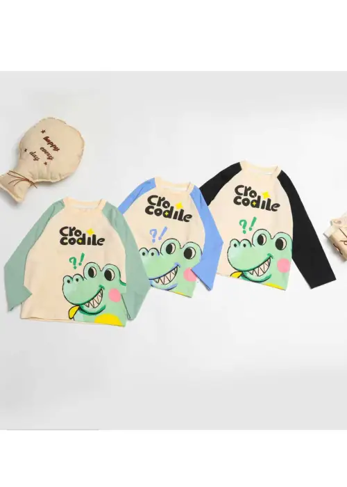 Лонгслив с принтом для мальчика р-р 1-6 лет