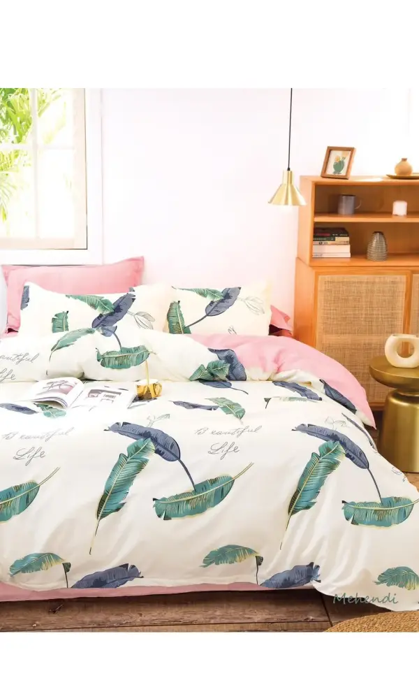 Комплект постельного белья с принтом, поплин (Семейный)