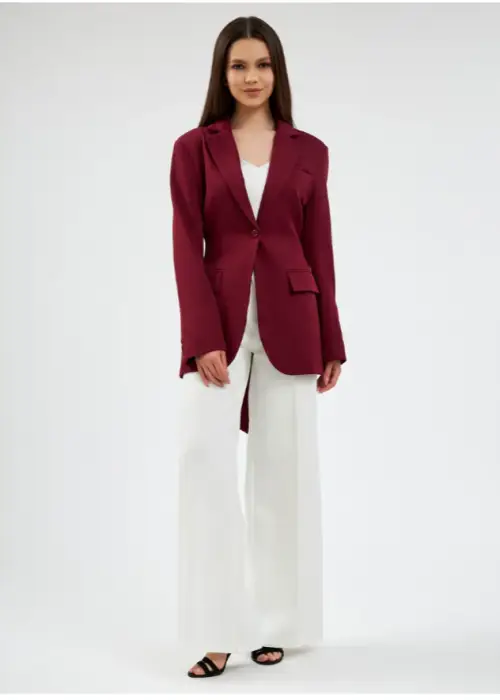 Пиджак с бантом на поясе женский р-р 42-44