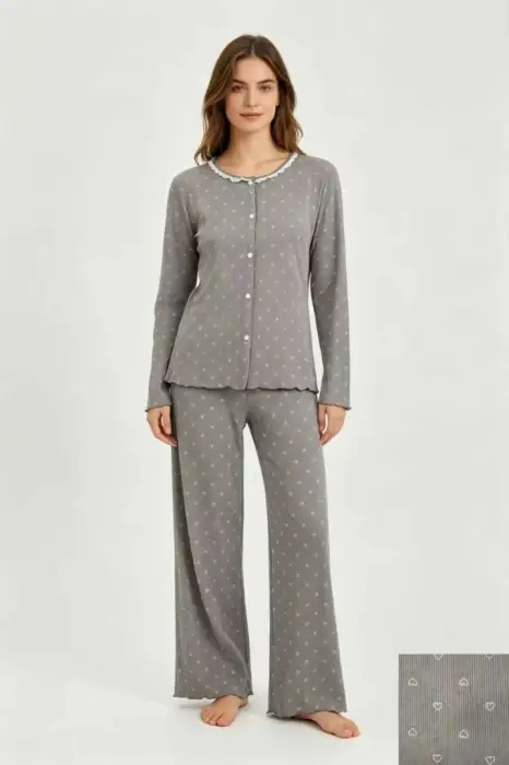 Комплект домашний рубашка и брюки женский (р-р S-XL)
