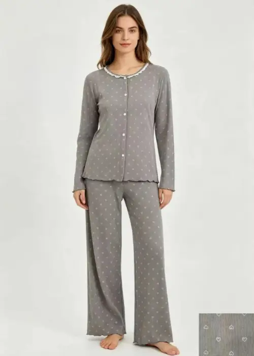 Комплект домашний рубашка и брюки женский (р-р S-XL)