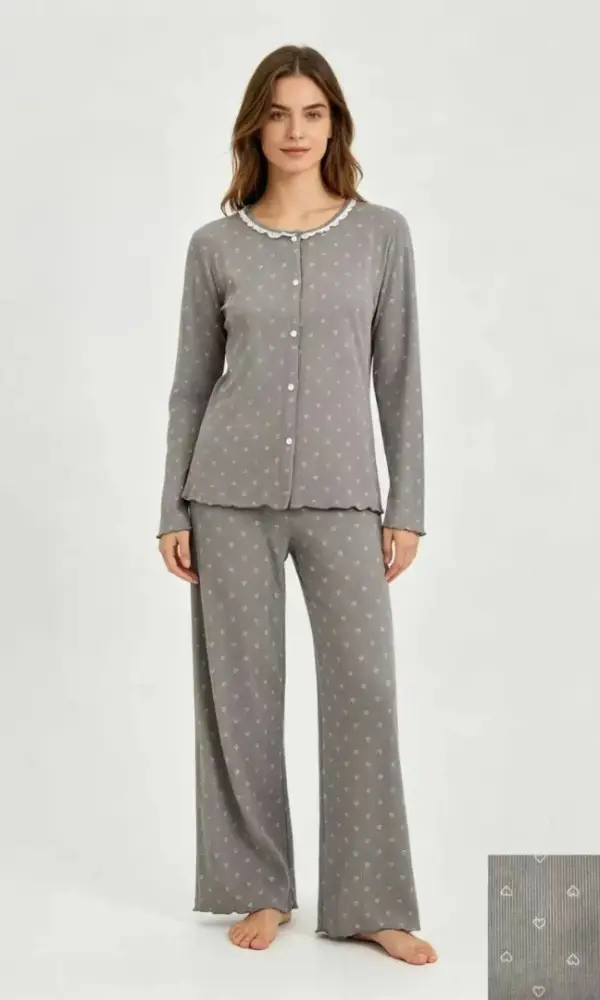 Комплект домашний рубашка и брюки женский (р-р S-XL)