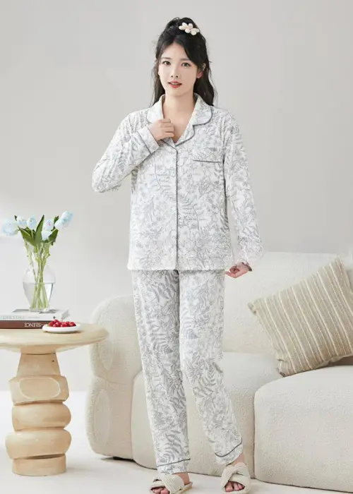 Пижама женская рубашка и брюки (M-XXL)