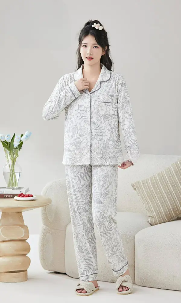 Пижама женская рубашка и брюки (M-XXL)