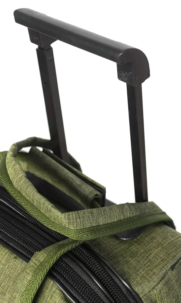 Сумка-чемодан с выдвижной ручкой на 2-ух колесах, 50х35 см