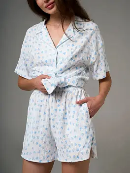 Пижама с шортами женская (р-р 42-50)