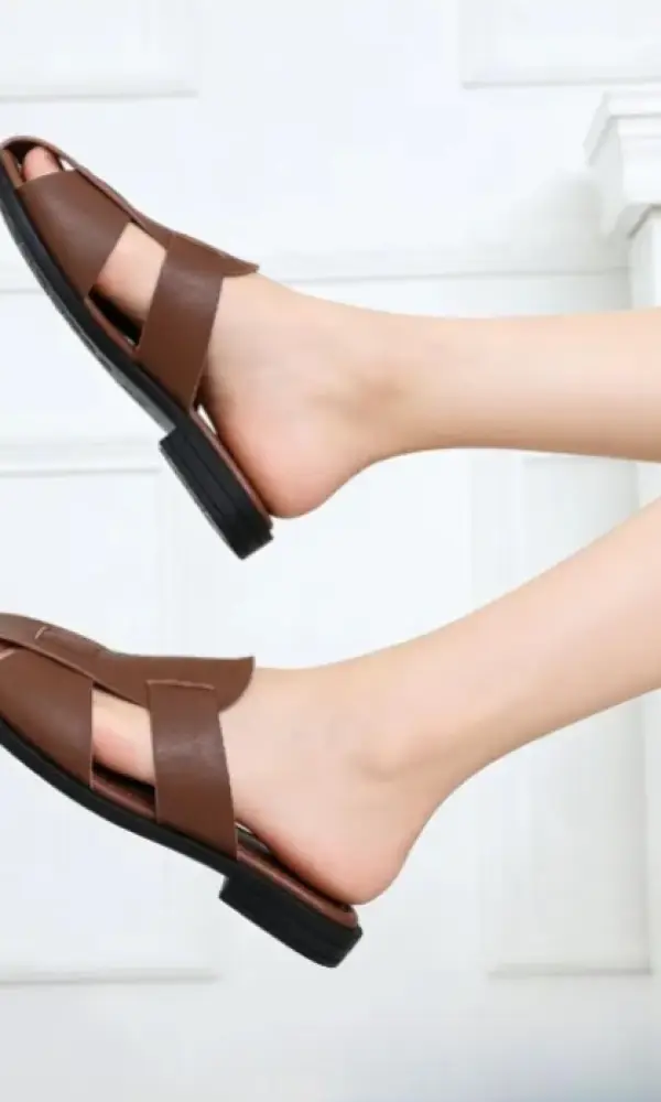 Сабо кожаные полуоткрытые женские (р-р 36-41)