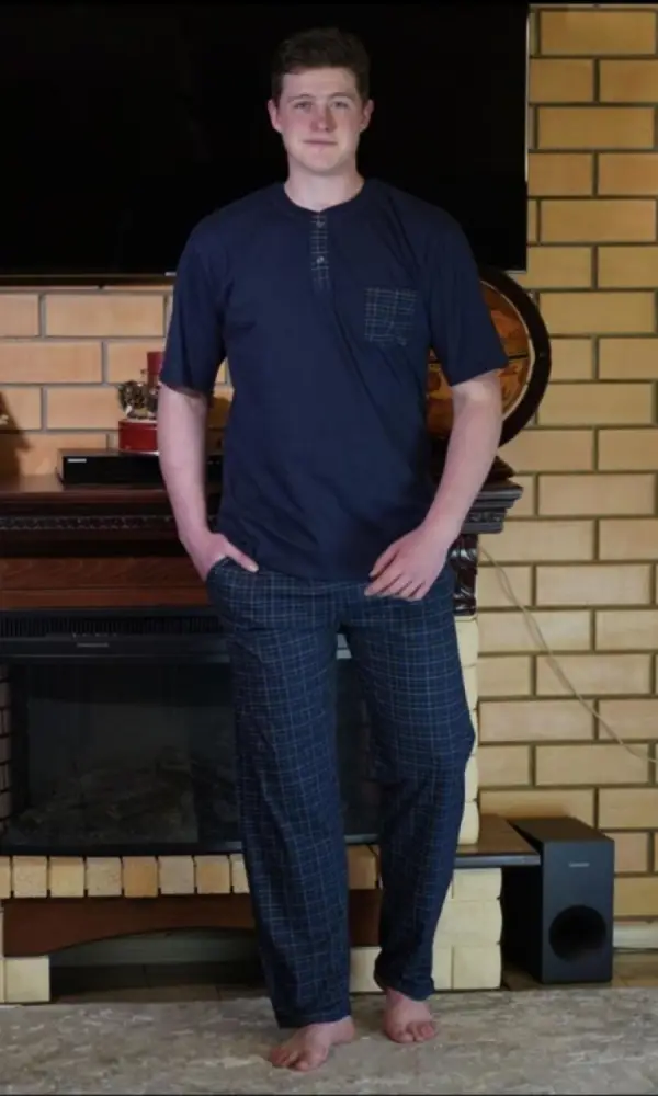 Пижама мужская, футболка+брюки