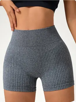 Велосипедки короткие в рубчик женские (р-р S-XL)