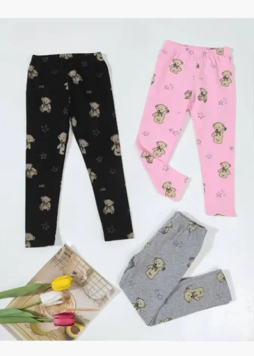 Лосины с принтом для девочки (р-р 100-140)
