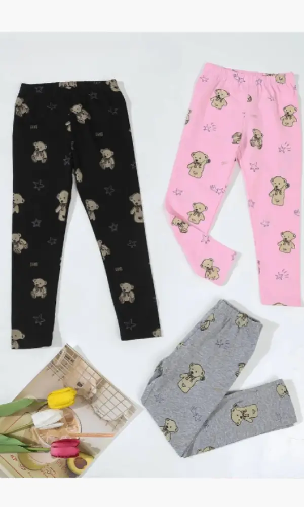 Лосины с принтом для девочки (р-р 100-140)