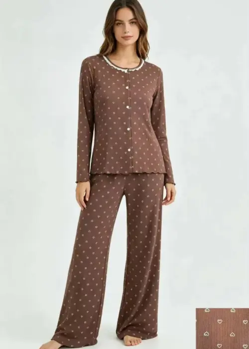 Комплект домашний рубашка и брюки женский (р-р S-XL)