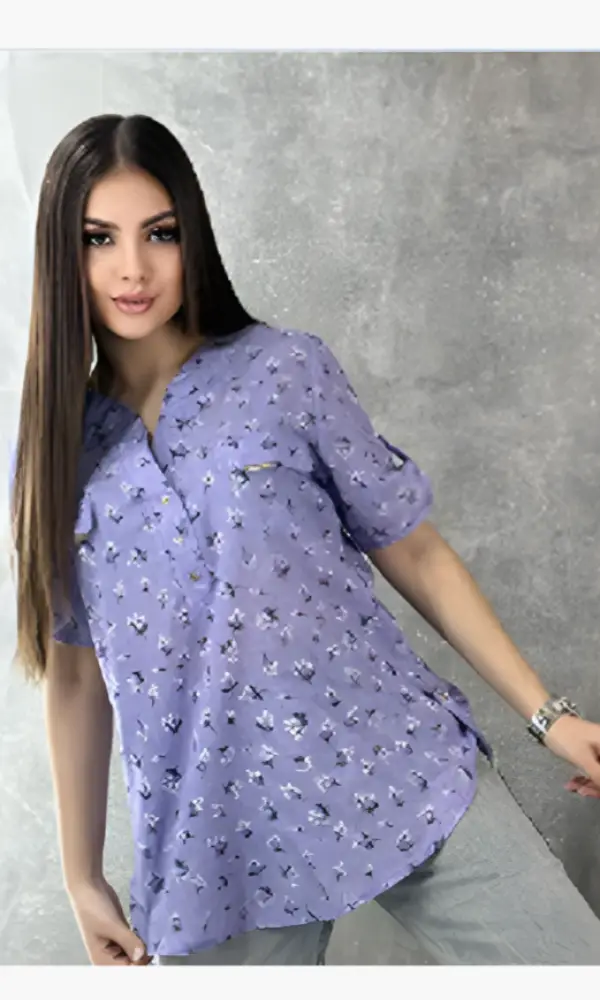 Рубашка женская повседневная (р-р 50-60)