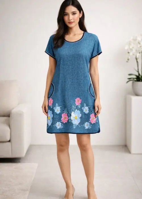 Туника удлинённая домашняя женская р-р 50-60