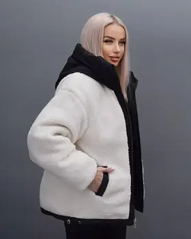 Куртка женская двусторонняя ( р-р M-2XL)