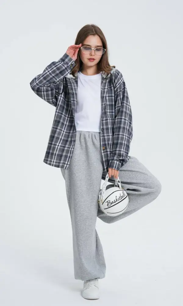 Рубашка двойка в клетку для девочки р-р 36-44