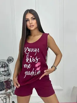 Комплект домашний женский: майка-шорты (р-р 48-58)