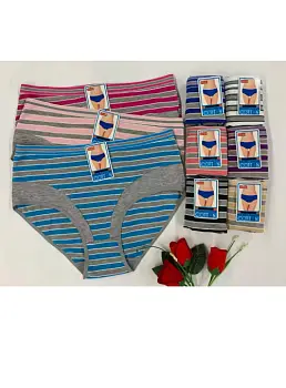 Трусы в полоску женские р-р 4XL-6XL
