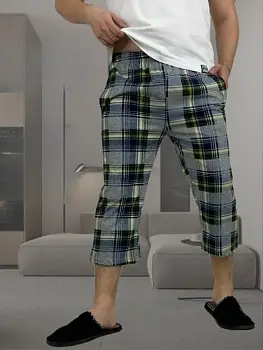 Бриджи домашние мужские на завязках (р-р 48-56)