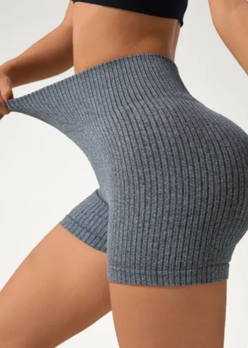 Велосипедки короткие в рубчик женские (р-р S-XL)
