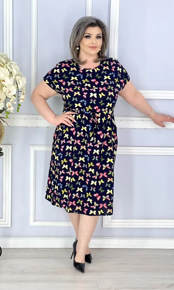 Летнее женское платье, штапель ( р-р 50-56)