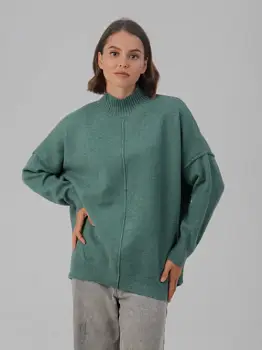 Свитер оверсайз с горлом р-р 48-58