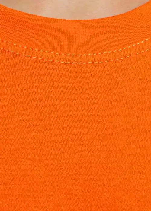 Футболка однотонная, оранжевая (2-5 лет)