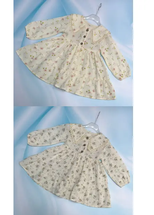 Платье муслиновое с воротником р-р 28-34