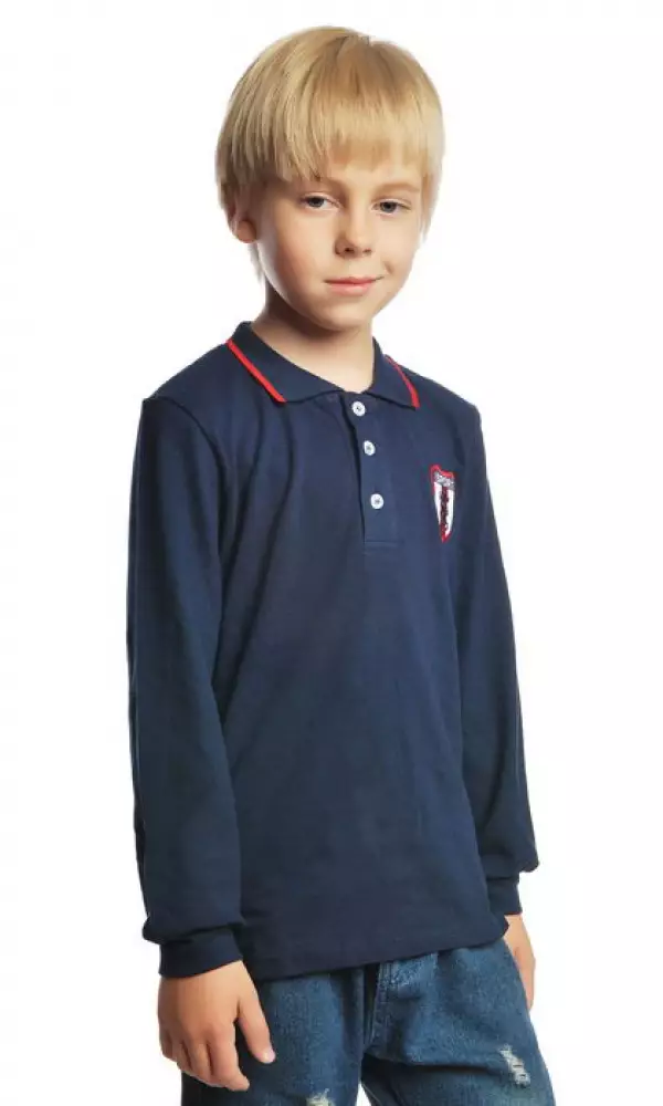 Поло для мальчика с длинным рукавом (11-15 лет)