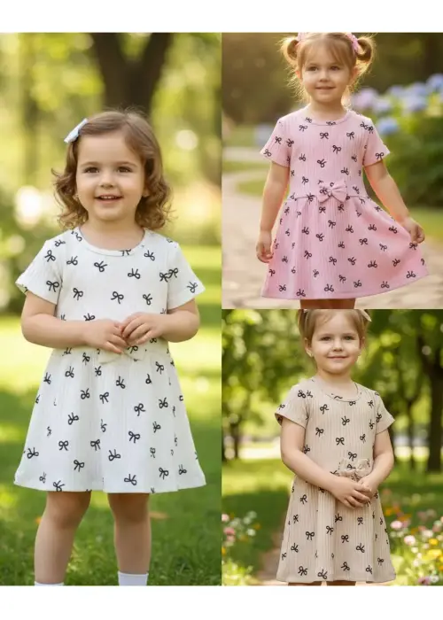 Платье лапша трикотажное для девочки (р-р 1-4 лет)