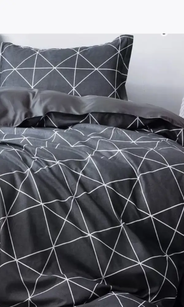 Постельное белье комплект в черном цвете ( 2сп)