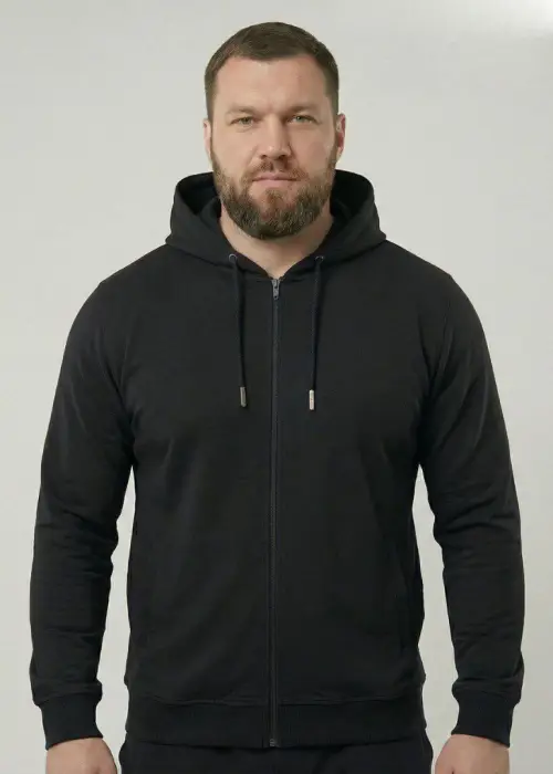 Толстовка на молнии мужская большие размеры 58-66