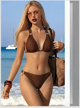 Купальник раздельный на завязках женский (р-р 40-48)