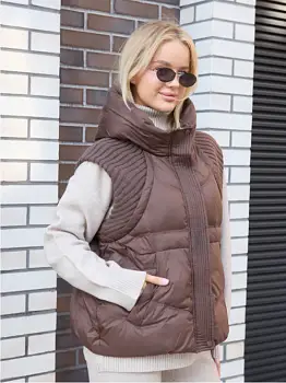 Жилет утепленный с капюшоном дутик стеганный р-р M L XL