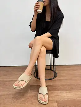 Шлёпки женские через палец замшевые (р-р 36-41)