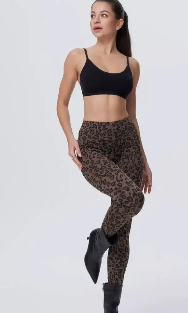 Леггинсы спортивные летние лосины , леопард (р-р 42-44,44-46)