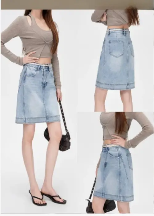 Юбка джинсовая мини женская (р-р 25-30)