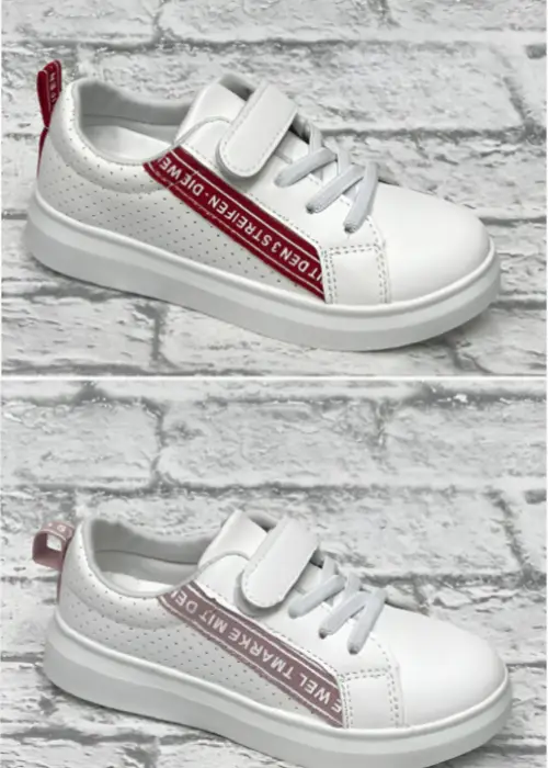 Кеды на липучке детские дышащие р-р 25-30