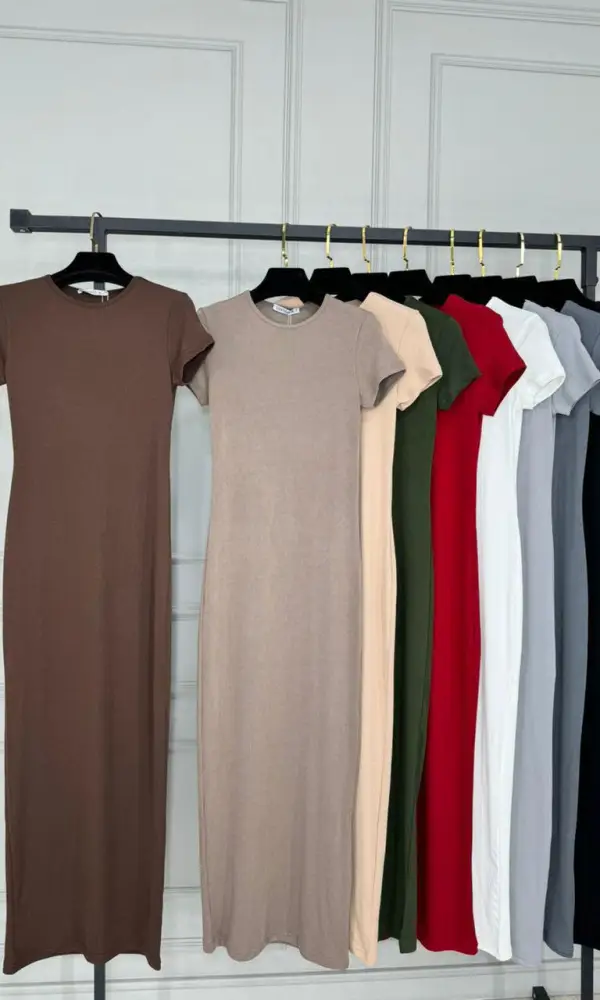 Женское платье в длине макси , рубчик ( р-р 42-44)