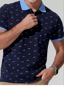 Футболка- поло с пуговицами мужская (р-р 48-56)