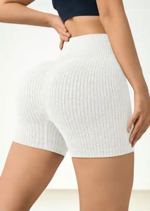 Велосипедки короткие в рубчик женские (р-р S-XL)