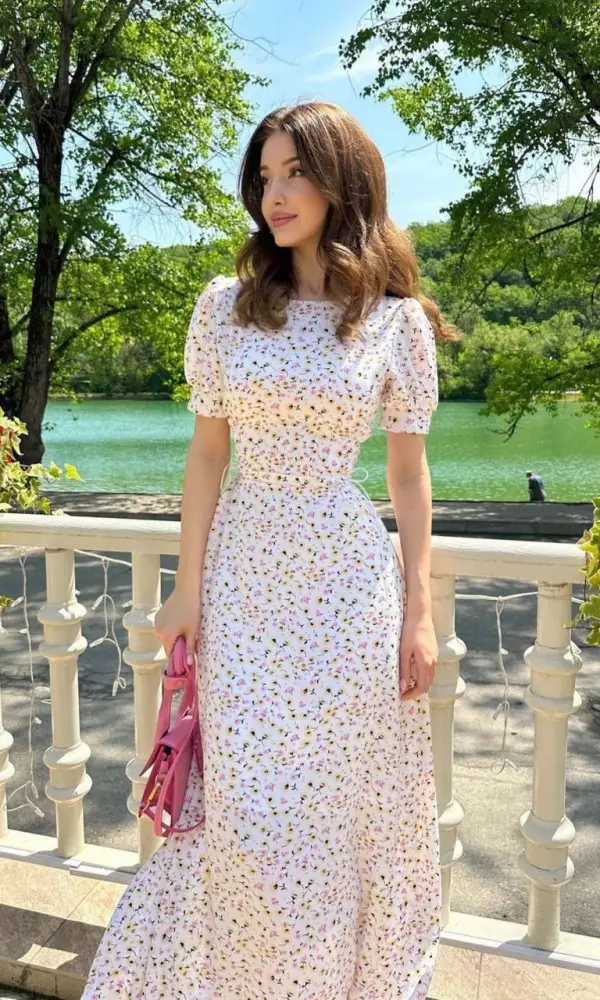 Платье летнее с коротким рукавом ( р-р 42-48)