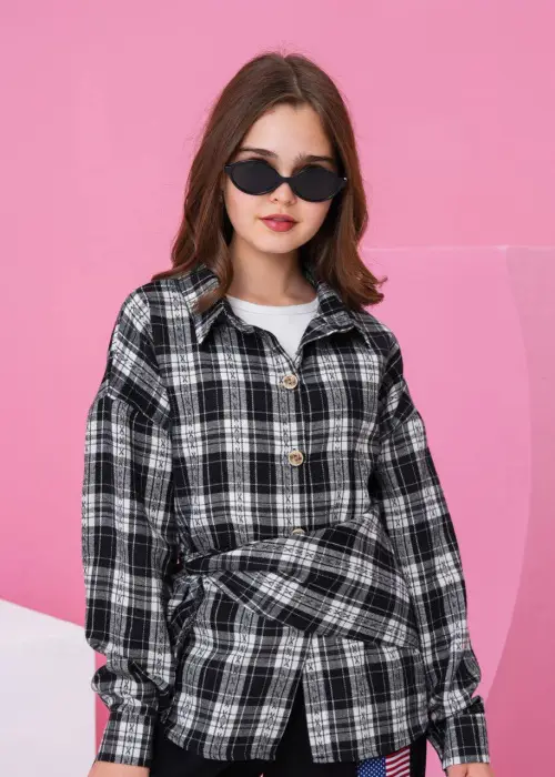 Рубашка с майкой и баской для девочки р-р 36-44