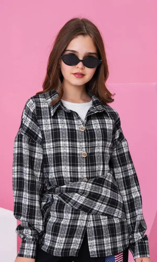 Рубашка с майкой и баской для девочки р-р 36-44