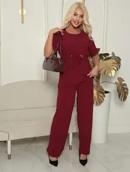 Костюм женский летний брючный (р-р 46-56)