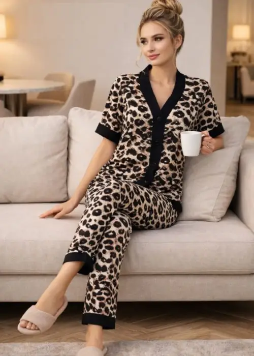 Пижама со штанами женская р-р 48-58