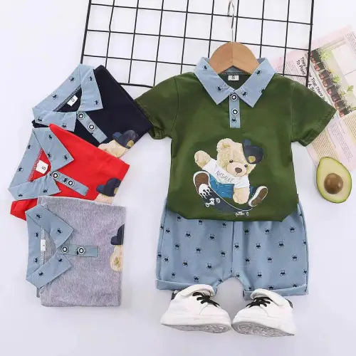 Костюм с шортами летний на мальчика ( 3-7 лет)