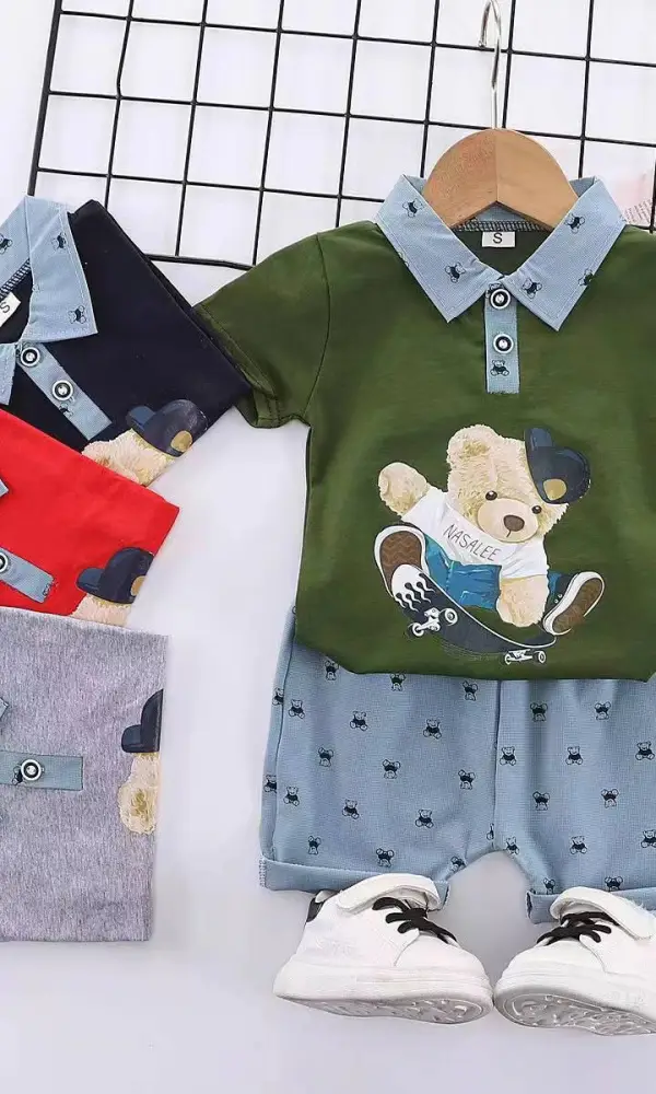 Костюм с шортами летний на мальчика ( 3-7 лет)